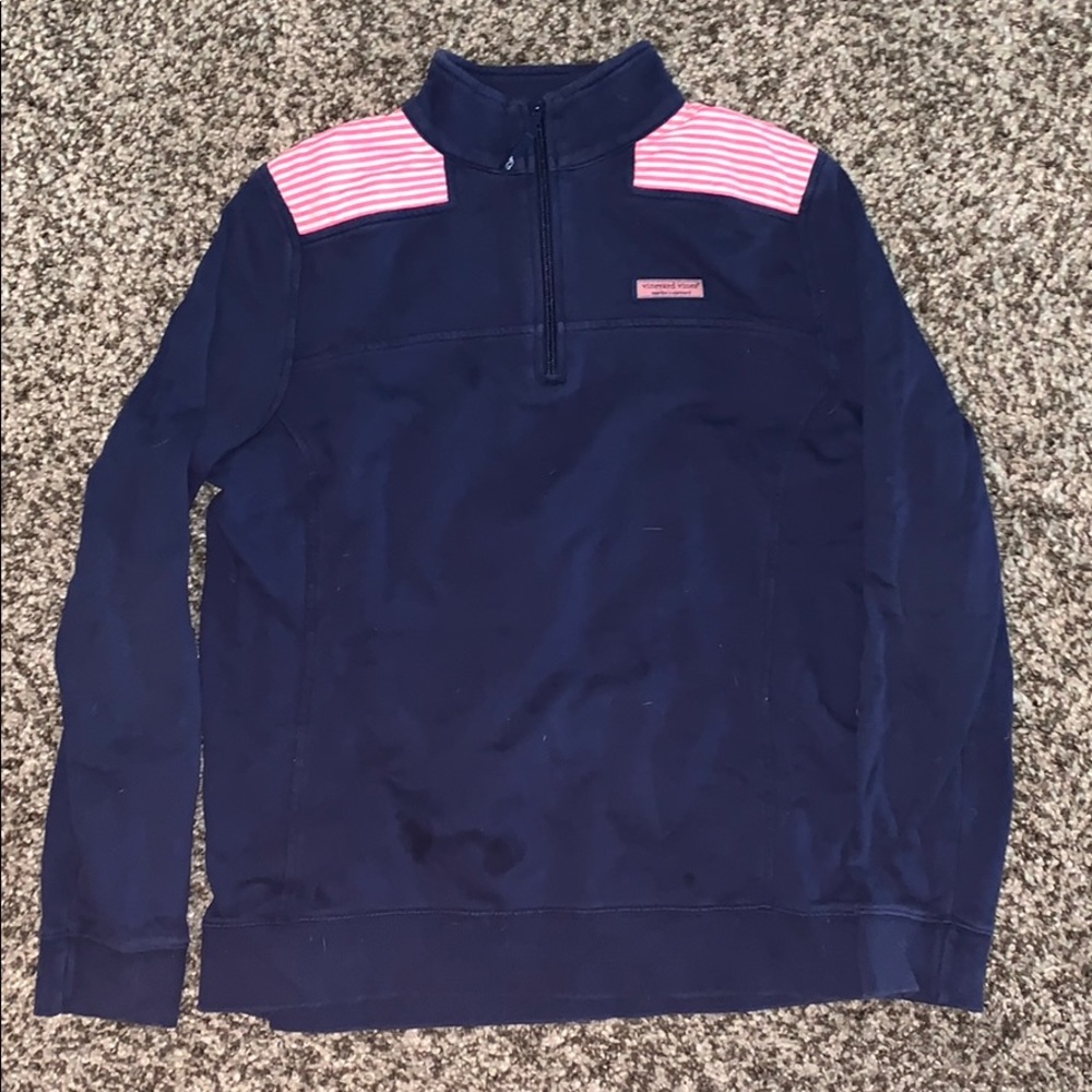 Blue and pink jacket